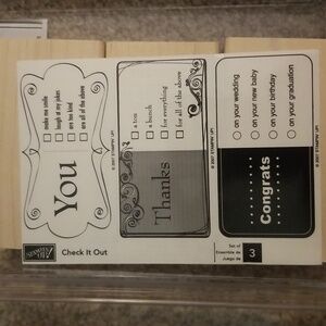 Stampin Up Check It Out Stamp set